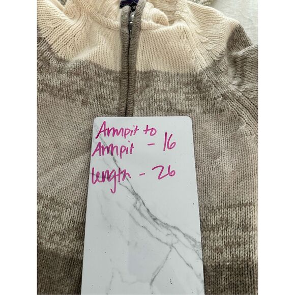 Patagonia 100% Lambswool Zip Up Sweater Women’s Size Small - Picture 7 of 7